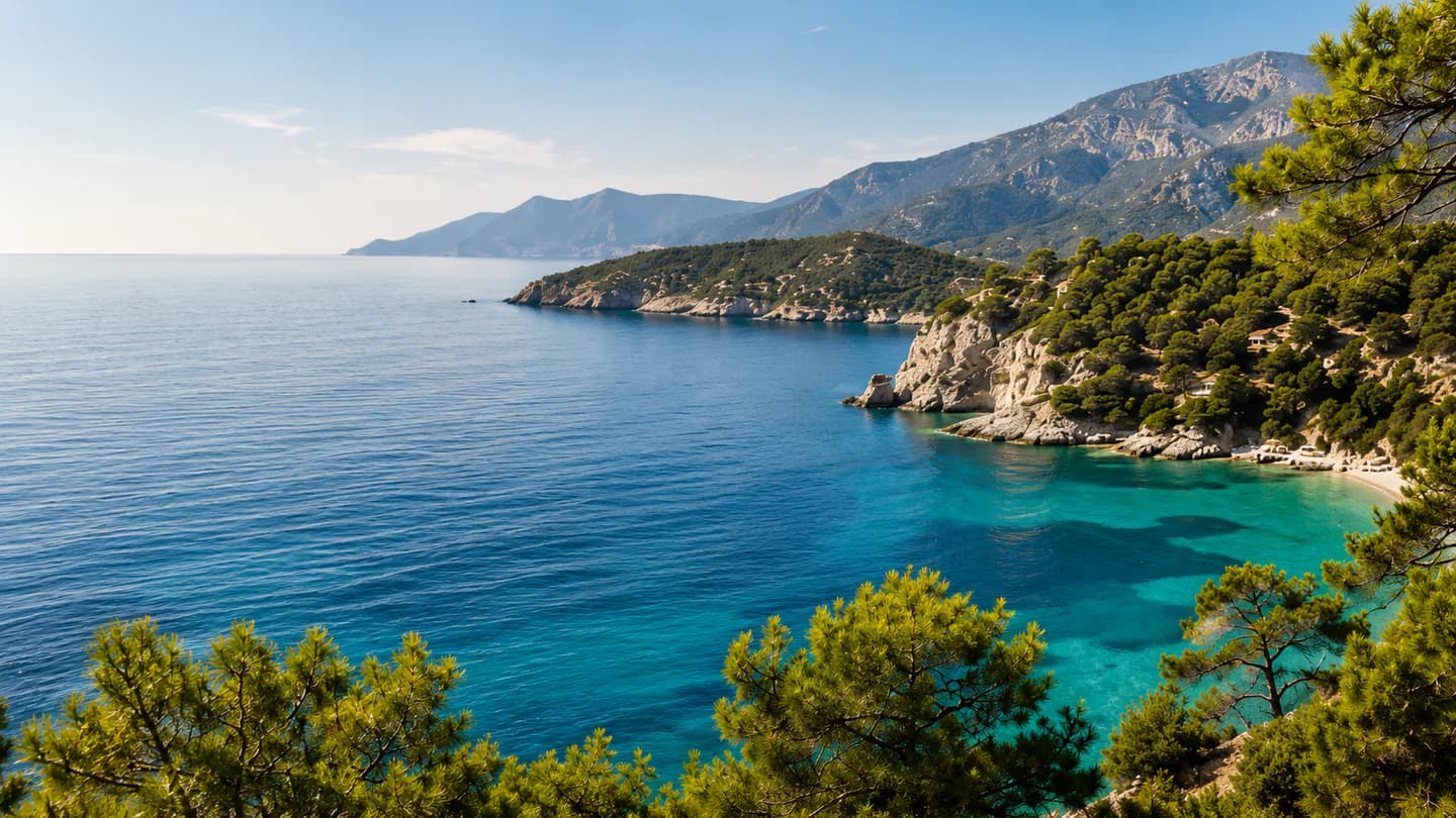 A yacht on Turkey's turquoise coast