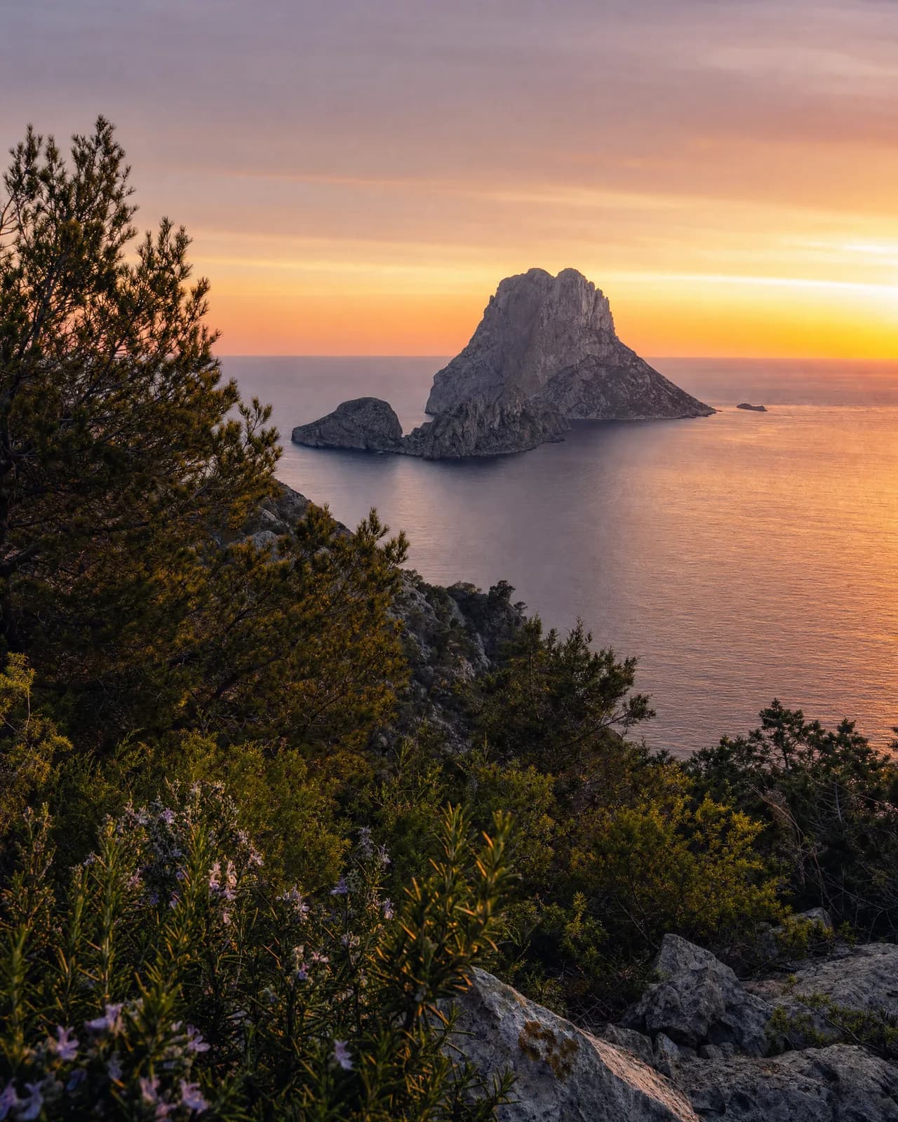 Es Vedrà off Ibiza at sunset