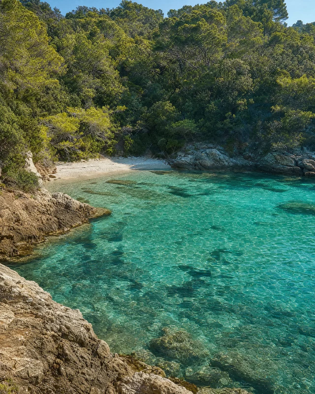 A clear cove on Port-Cros