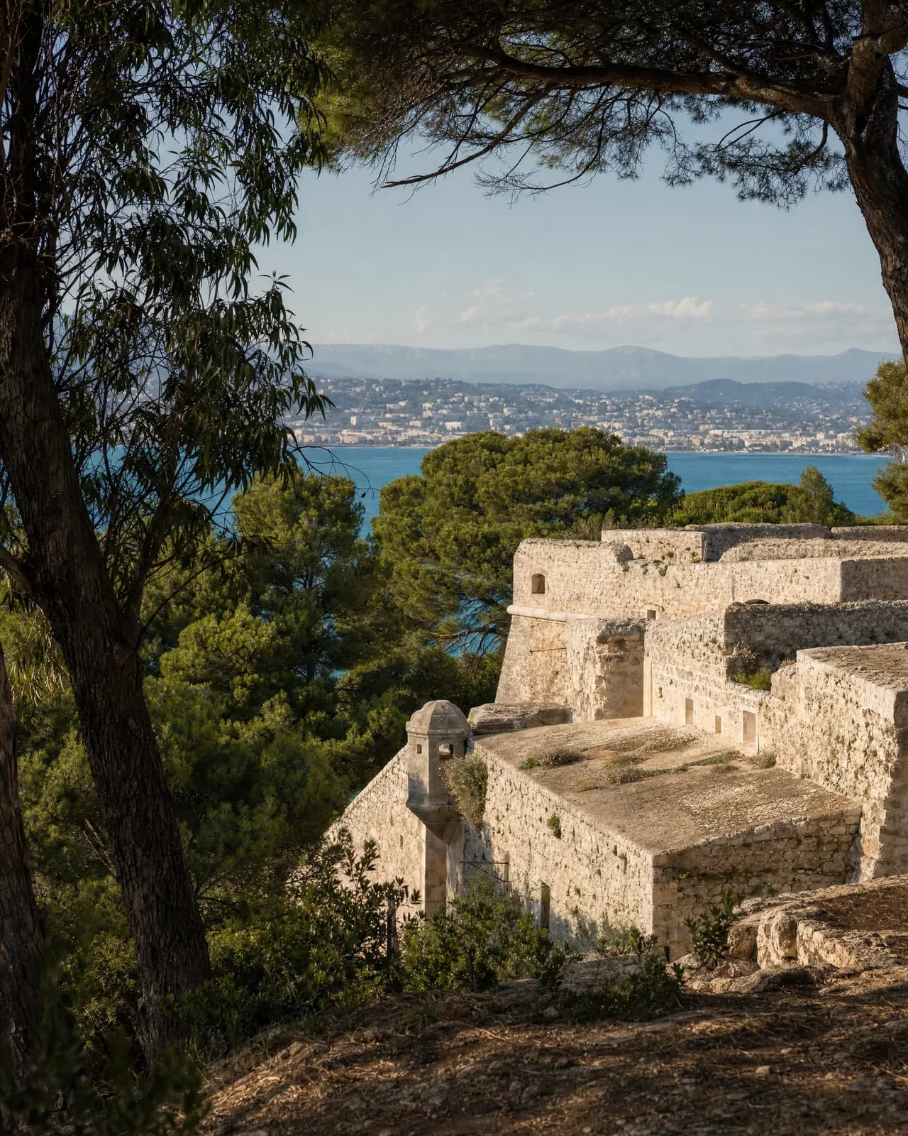 Fort Royal among the pines of Île Sainte-Marguerite