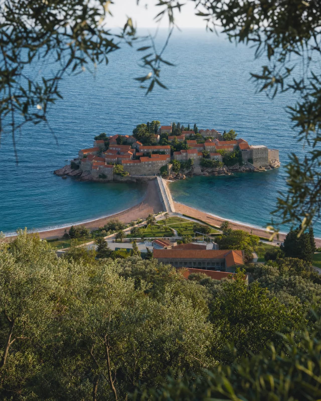 Sveti Stefan and its causeway